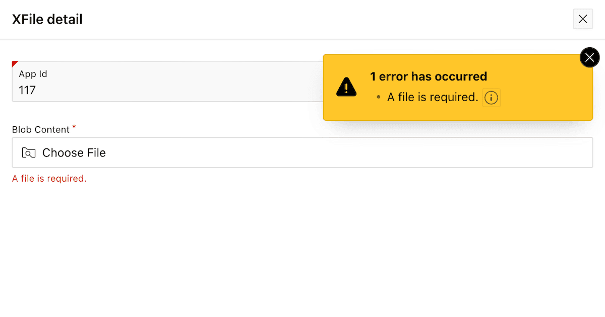 Making File Upload required in Oracle APEX